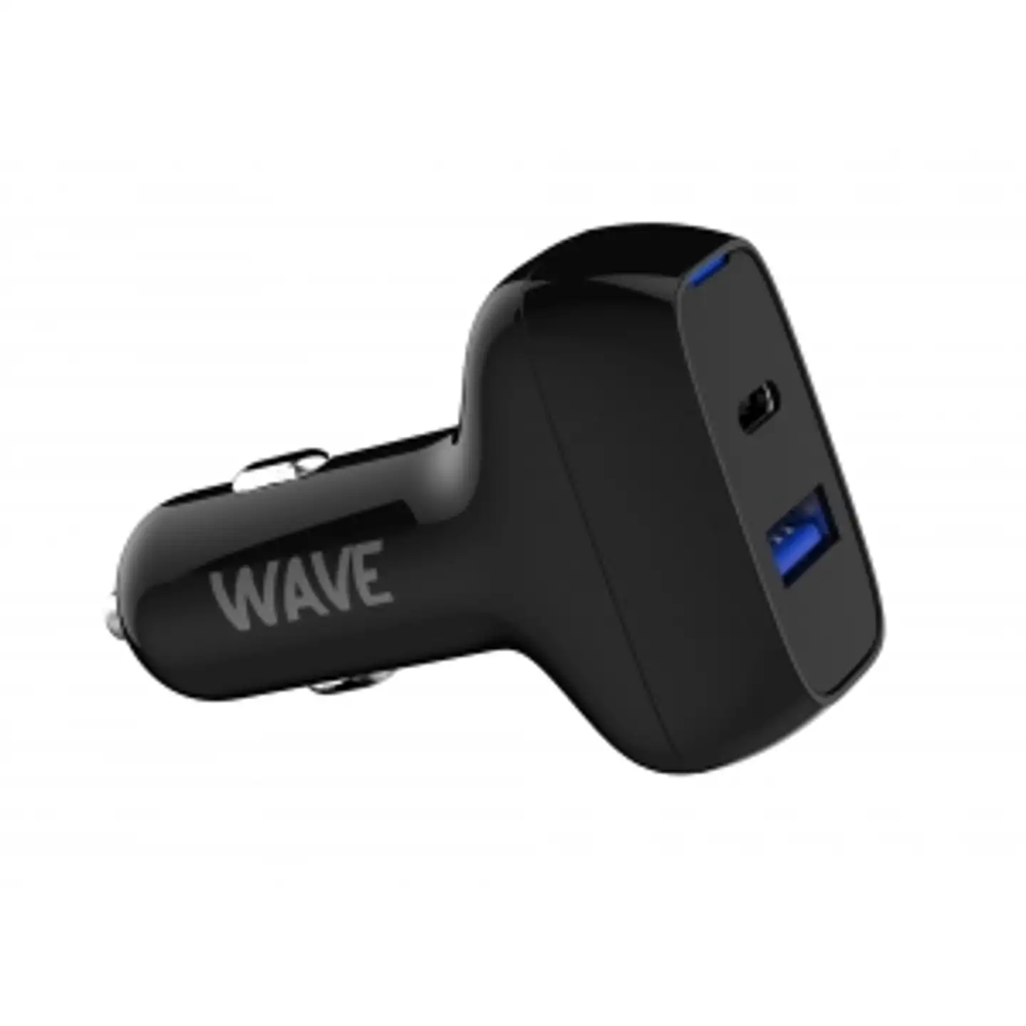 Wave 18 W pikalataava autolaturi 1 x USB Type-C + 1 x USB-A musta - 1