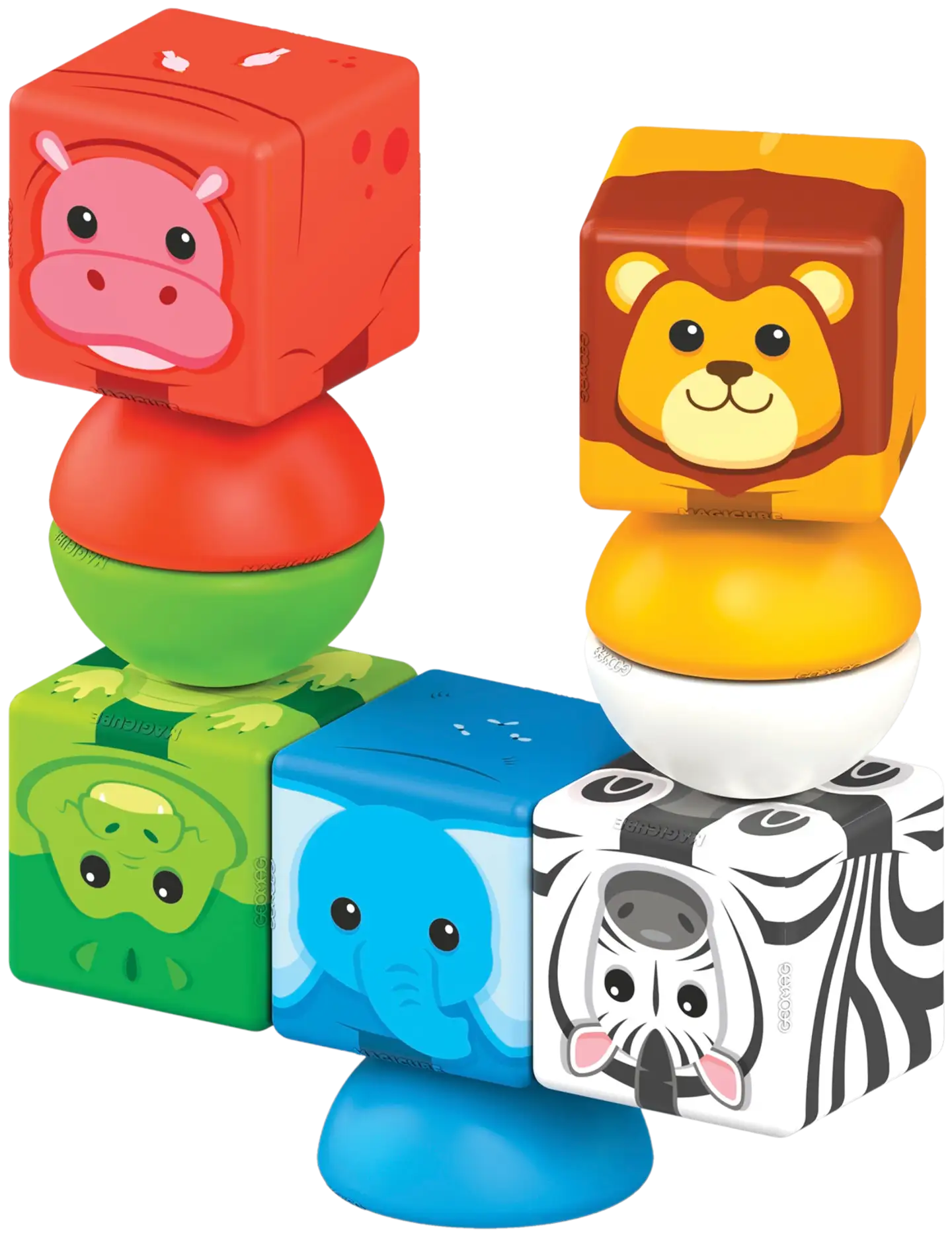 Geomag Magicube Stacking Safari -Rakennussetti - 5