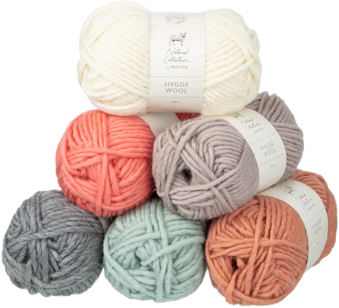 Novita Hygge Wool lanka 100 g sumu 075 - 5