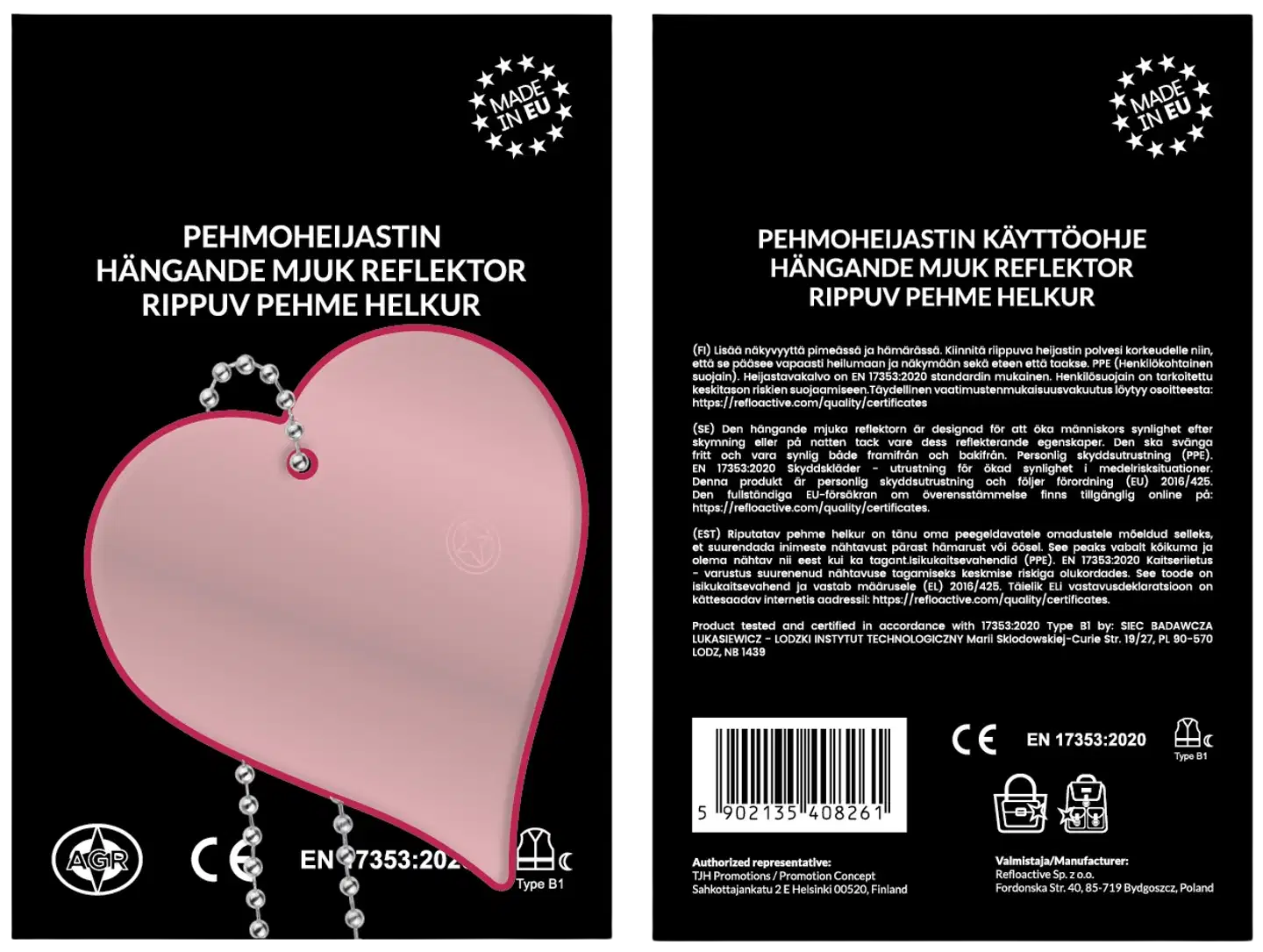 Pehmoheijastin Sydän