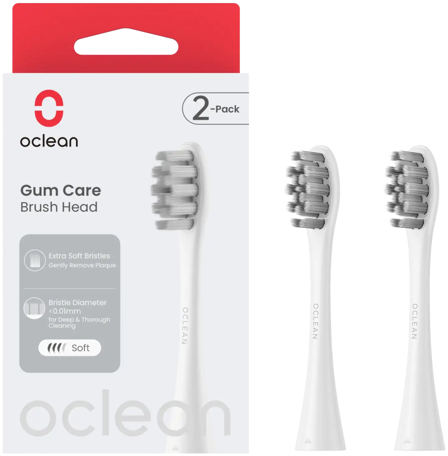 Oclean Ultra Gum Care harjaspää valkoinen 2 kpl C04000380 - 2