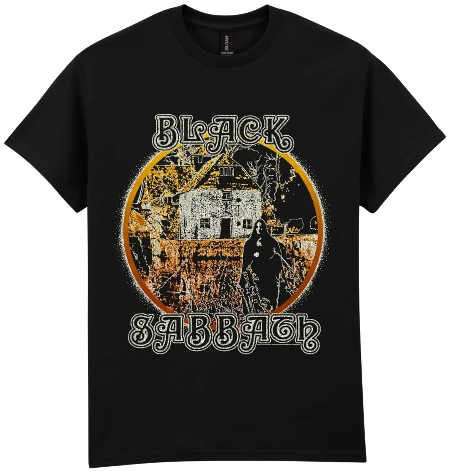 Miesten Black Sabbath T-paita BLS2500 - MUSTA