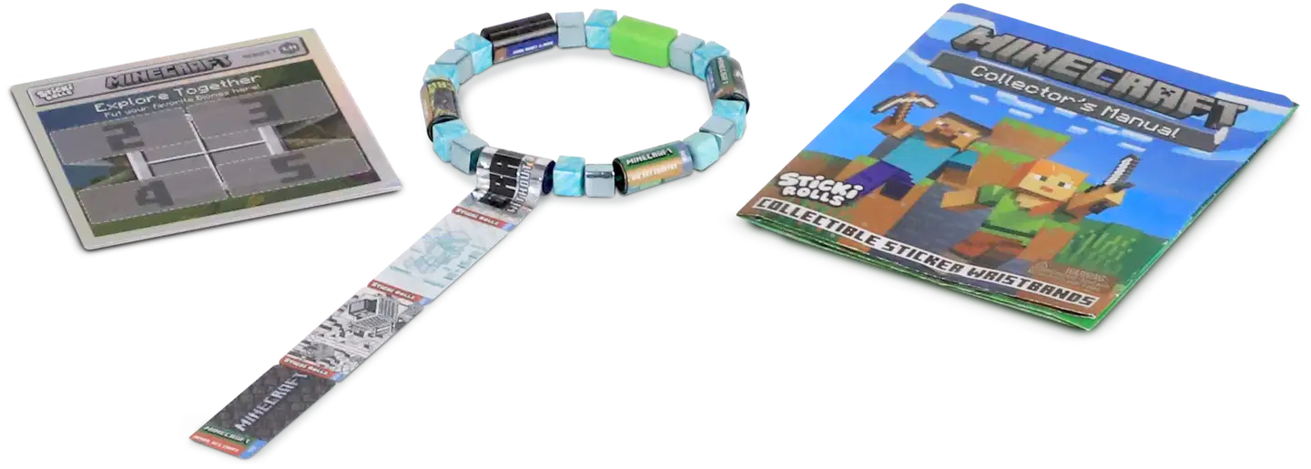 Sticki Rolls Minecraft Tarrarannekoru Yllätyspakkaus 50 tarraa - 12