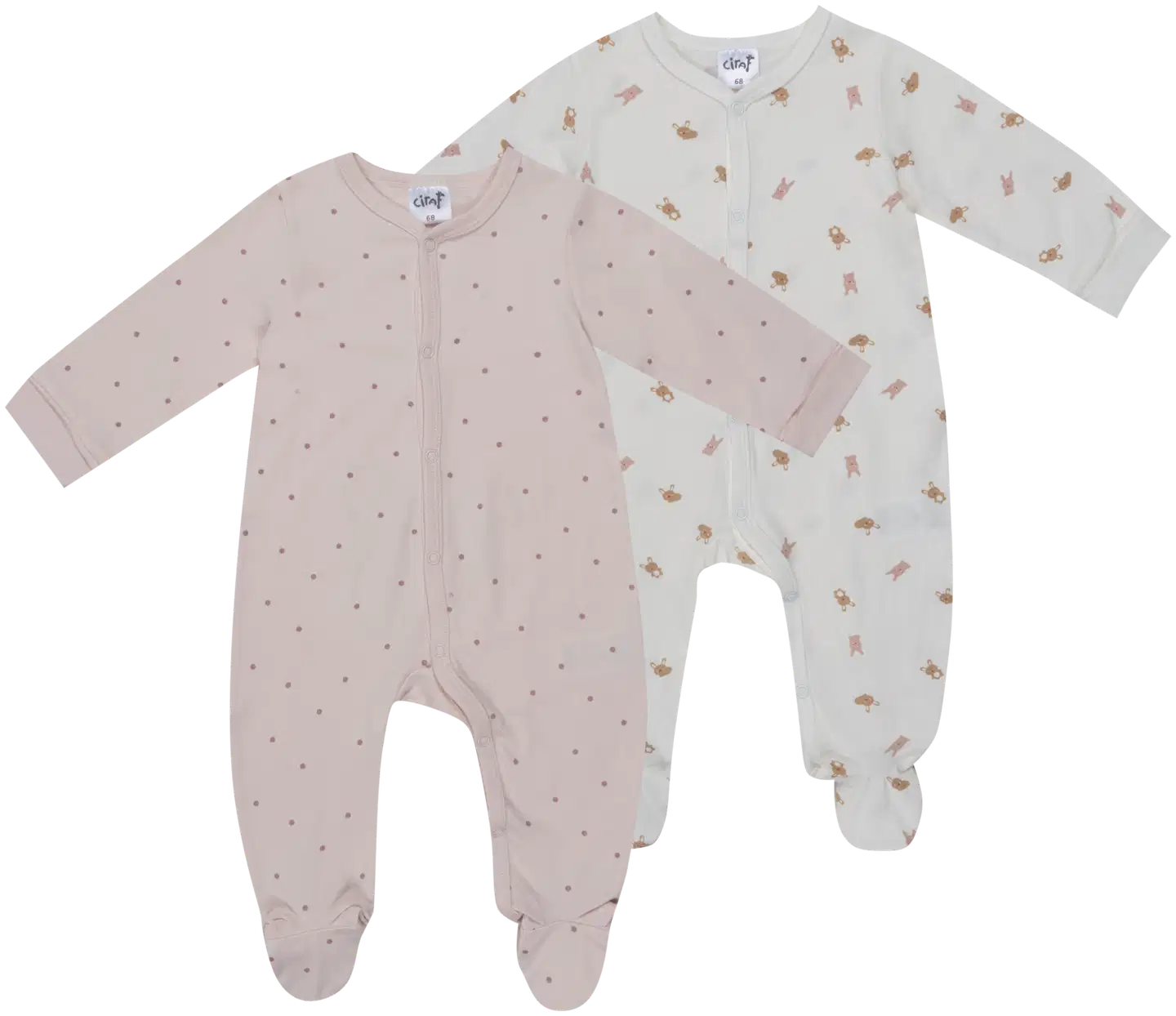 Ciraf vauvojen potkupuku Pupu 250B263012 2-pack - pink bunny - 1