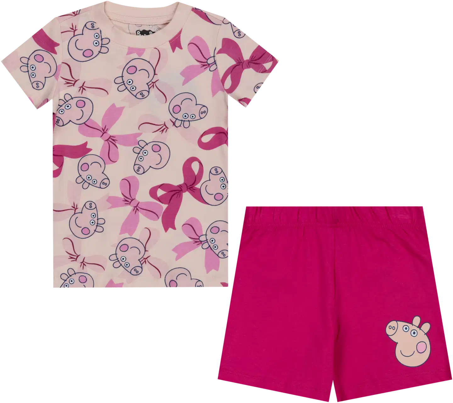 Peppa Pig lasten shortsisetti A9-0076 - pink - 1