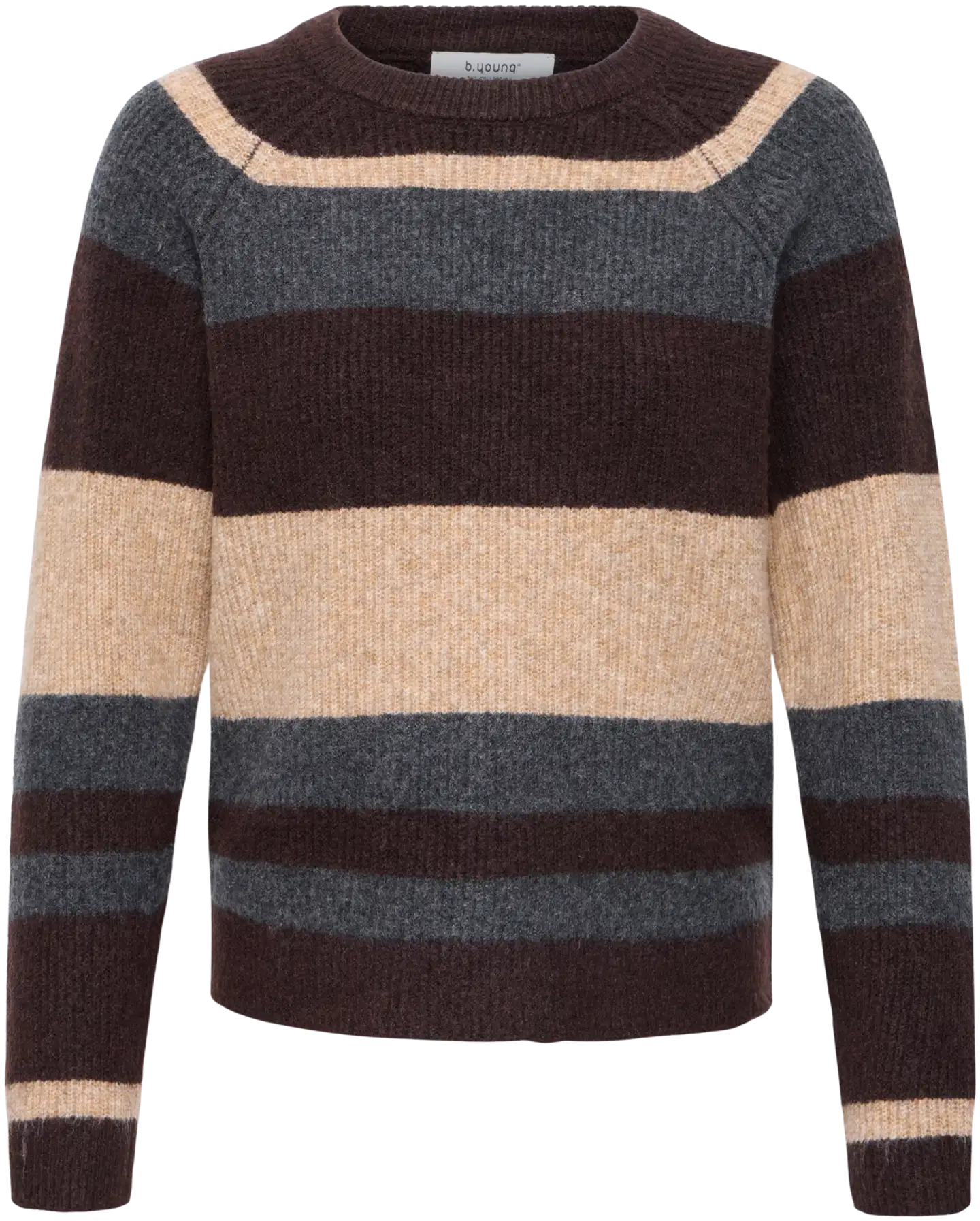 B.young naisten neulepusero Byotaja - Java Melange Stripe - 1
