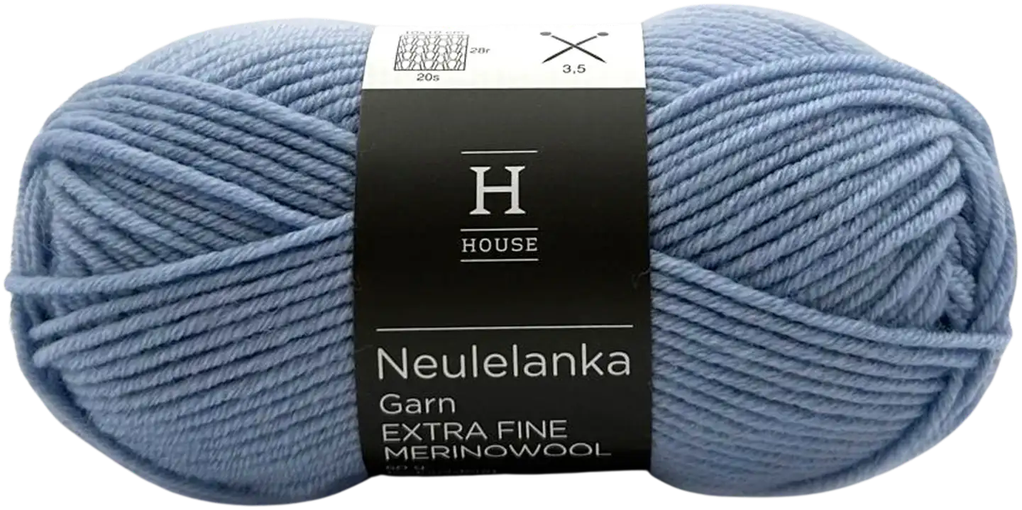 House neulelanka merinovilla 311120 50 g Light Blue 12107