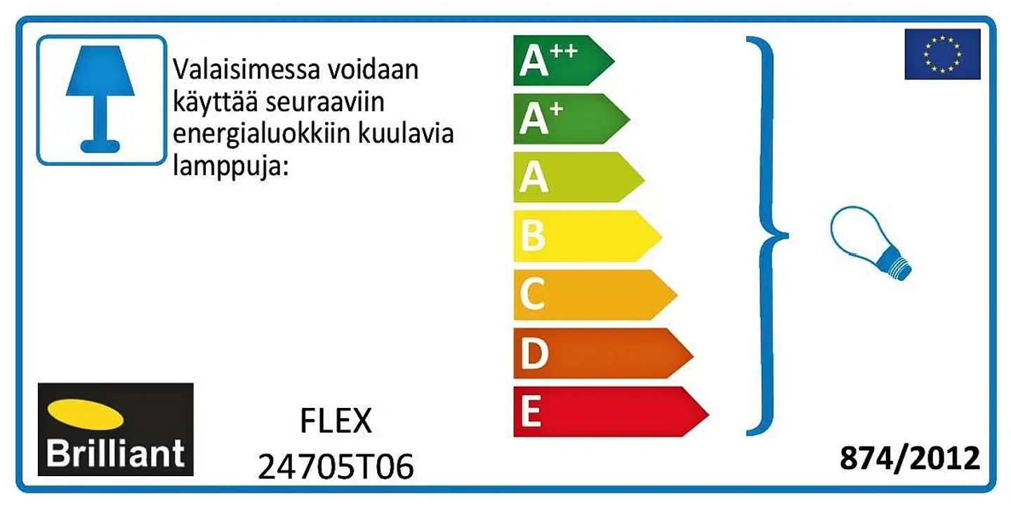 Brilliant pöytävalaisin Flex musta - 2