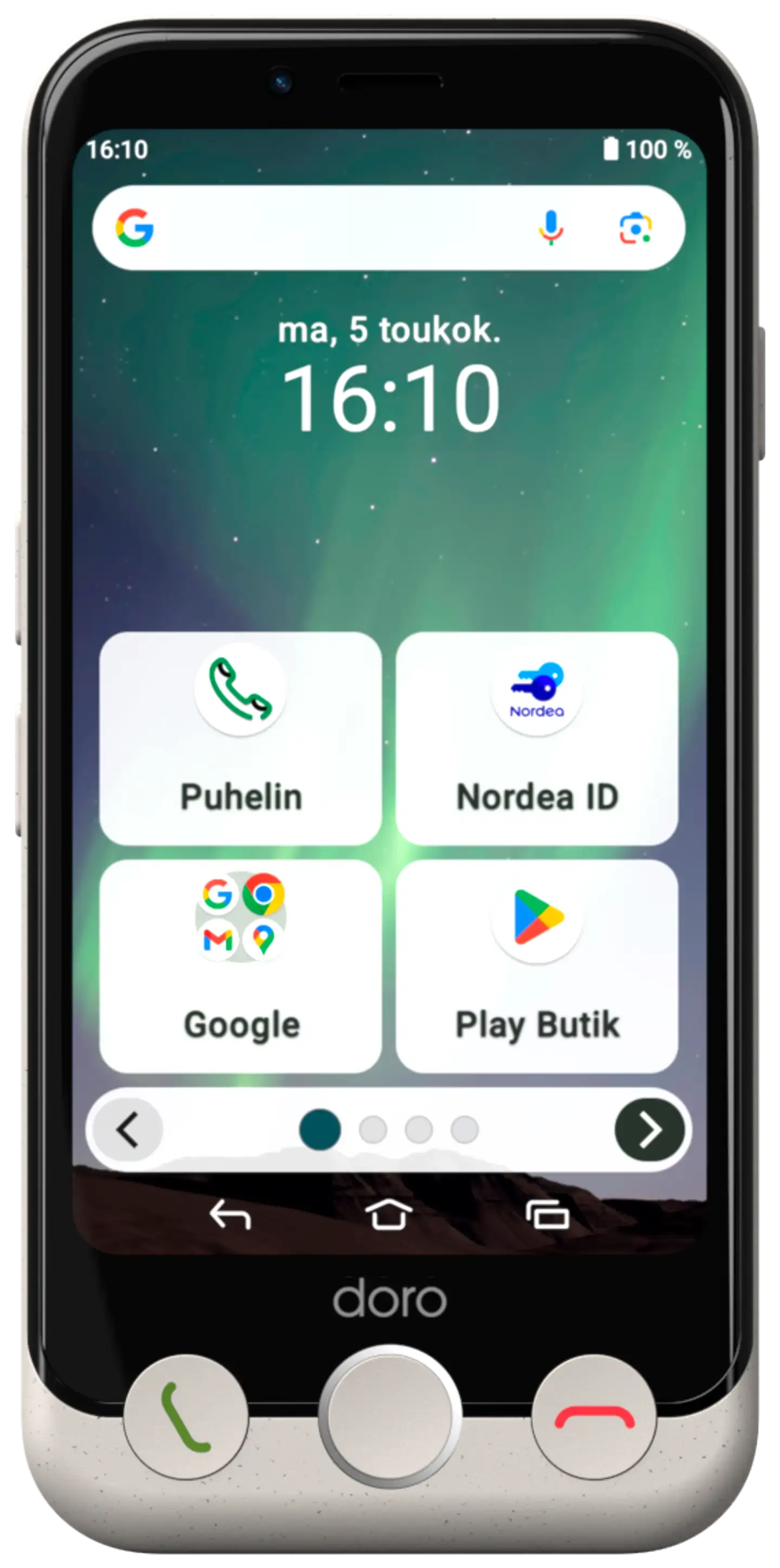 Doro Aurora A11 valkoinen älypuhelin - 5