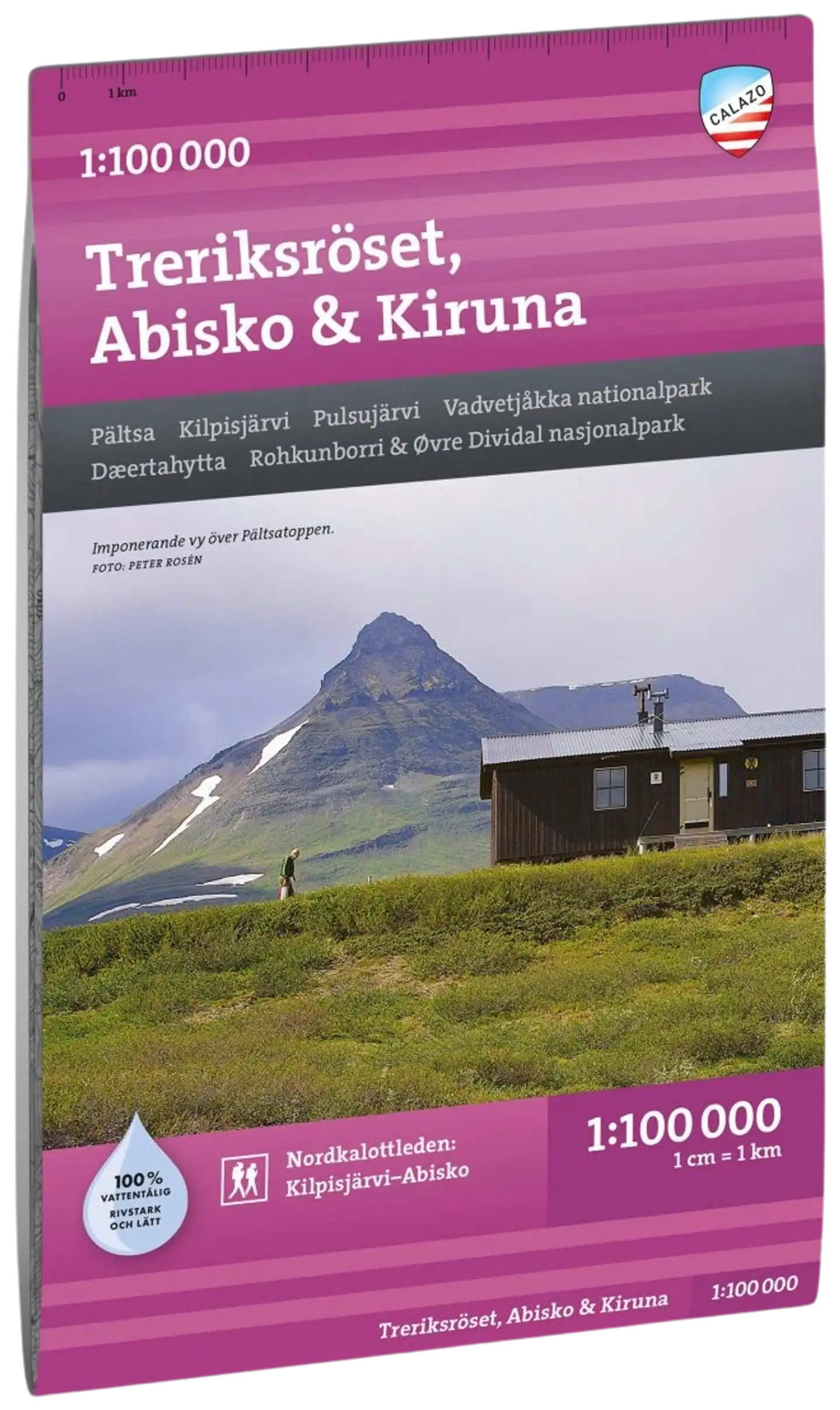 Calazo retkeilykartta Treriksröset, Abisko & Kiruna