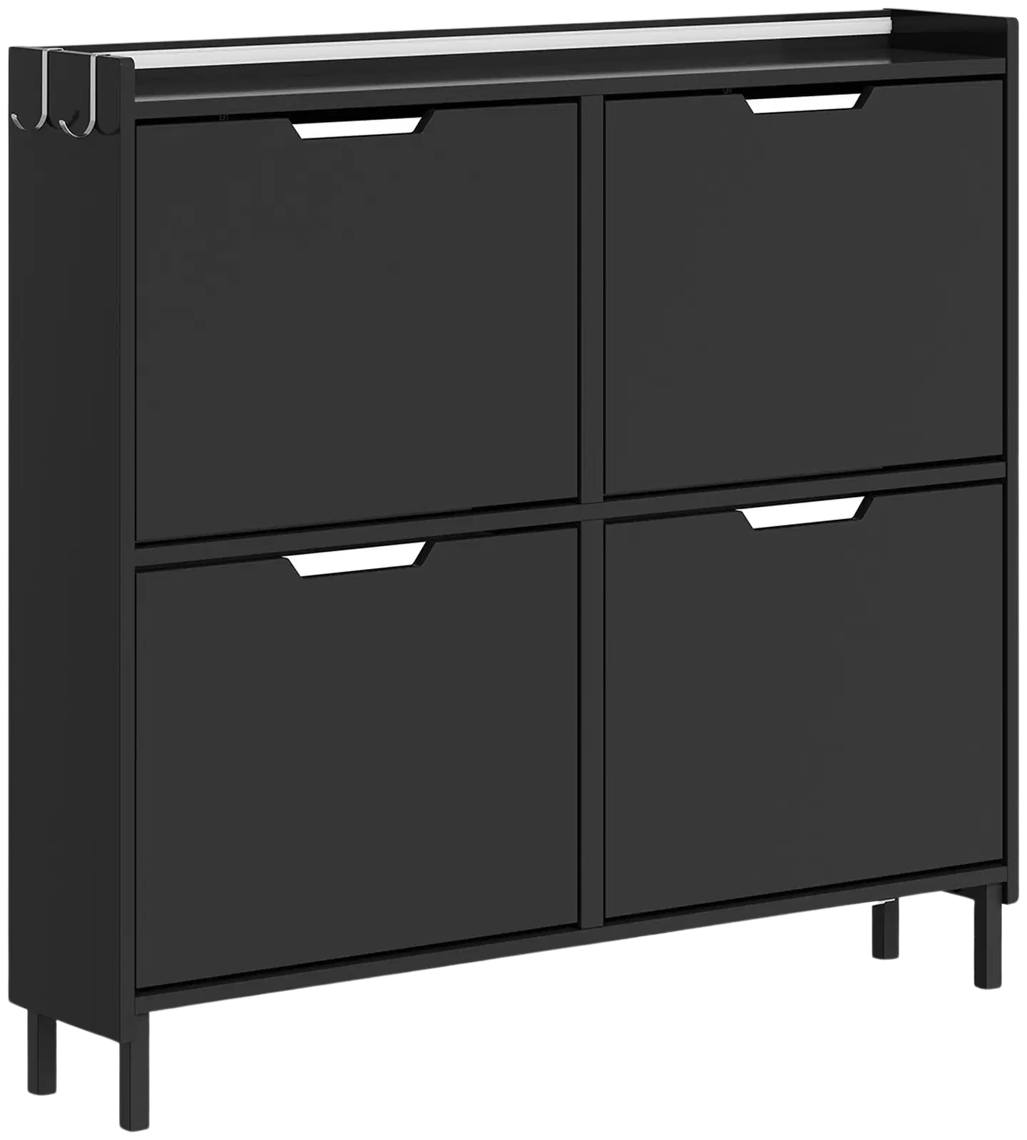 SoBuy kenkäkaappi musta FSR100-E-SCH - 3