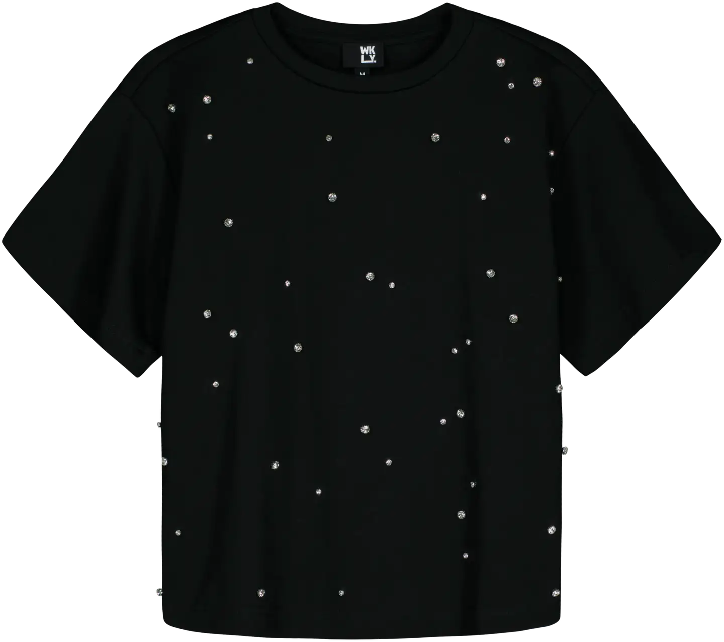 WKLY. naisten t-paita timantti 213W341108 - BLACK - 1