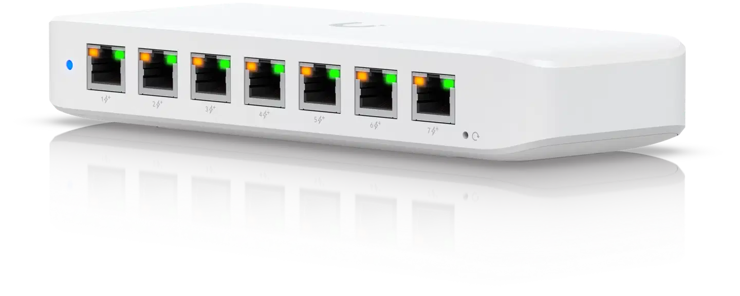 Ubiquiti 8-porttinen GbE PoE+ -kytkin 210W teholla USW-Ultra-210W - 1