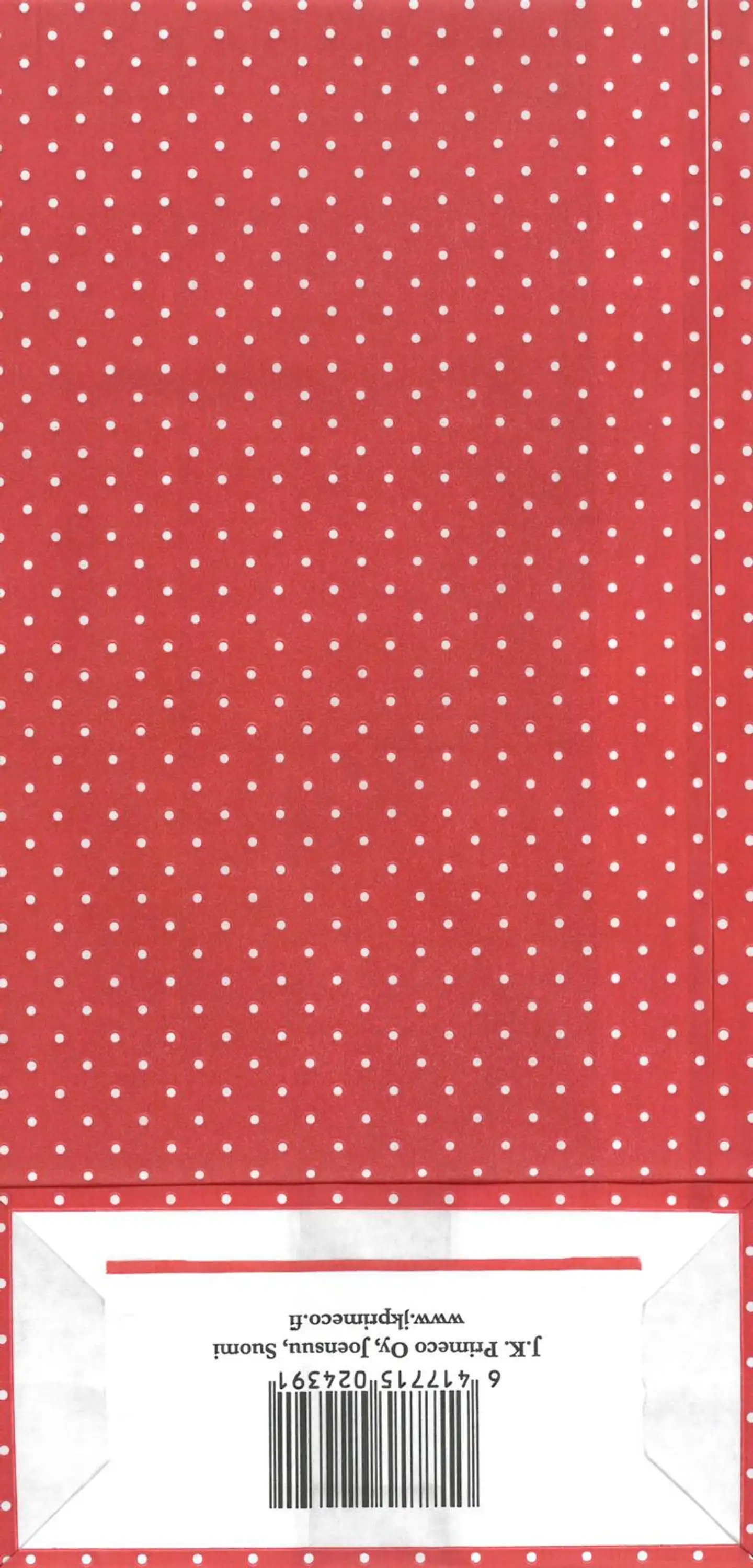 J.K. Primeco Lahjapussi Piste punainen 5kpl