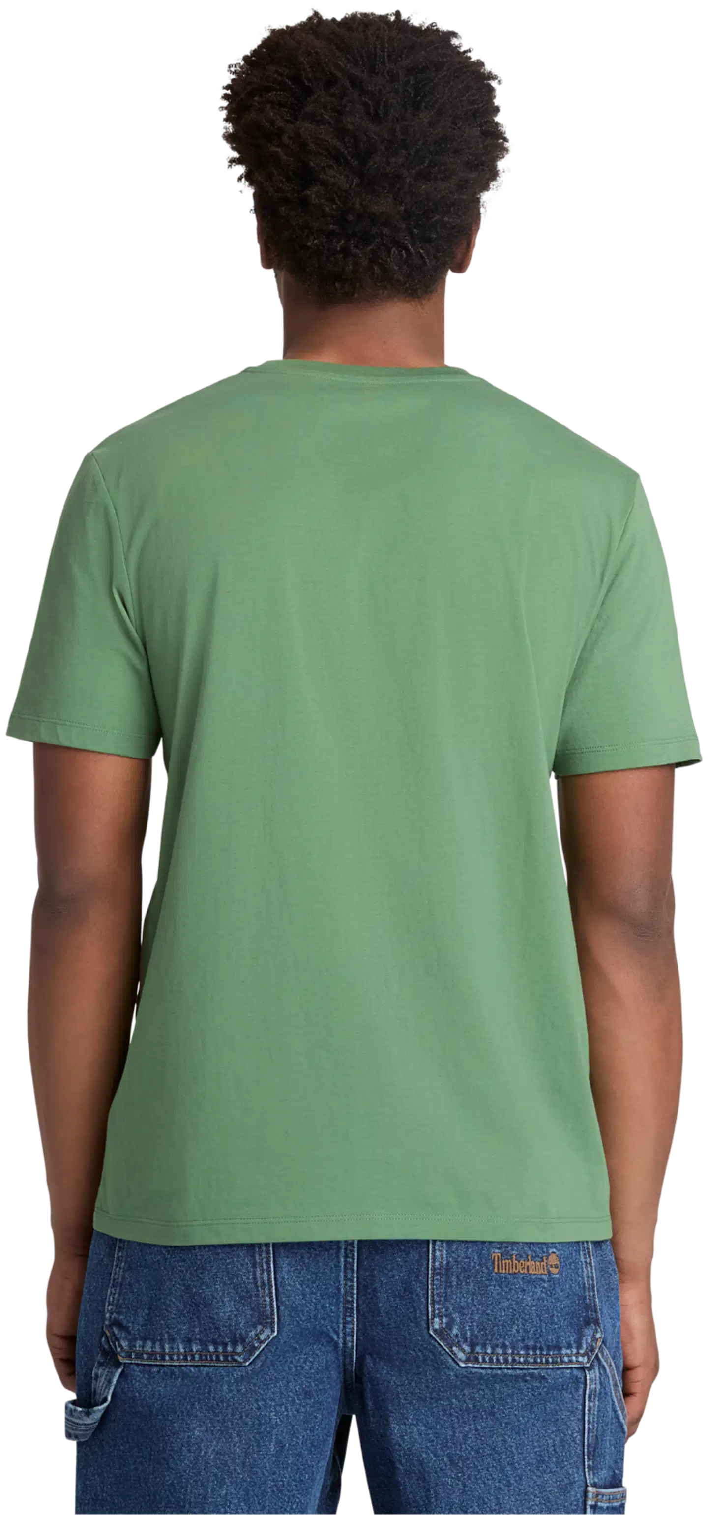 Timberland miesten t-paita Wordmark Logo - Myrtle - 2