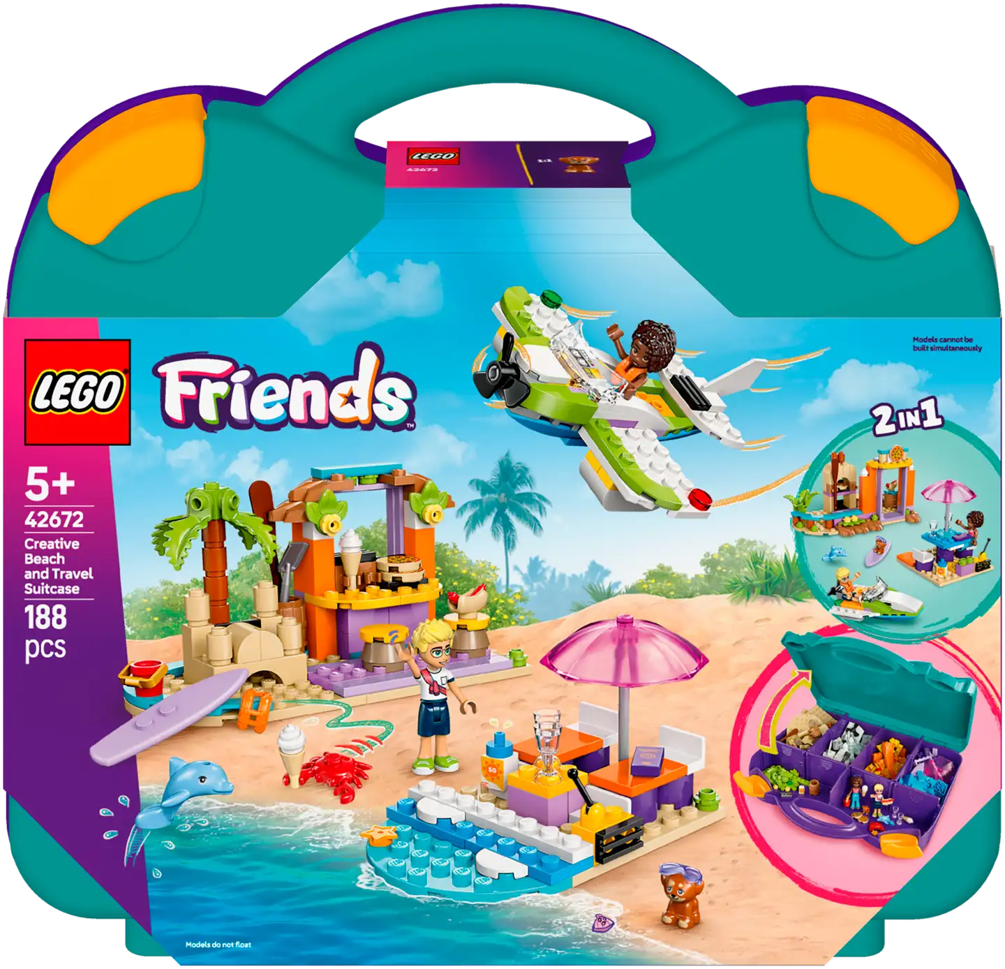 LEGO® Friends 42672 Loma‑ ja rantarakennelmat matkalaukussa - 2