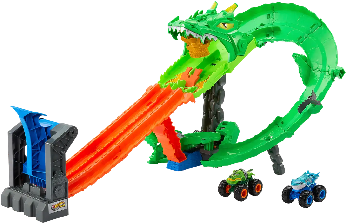 Hot Wheels Monster Trucks Dragon Destruction -Autorata - 1
