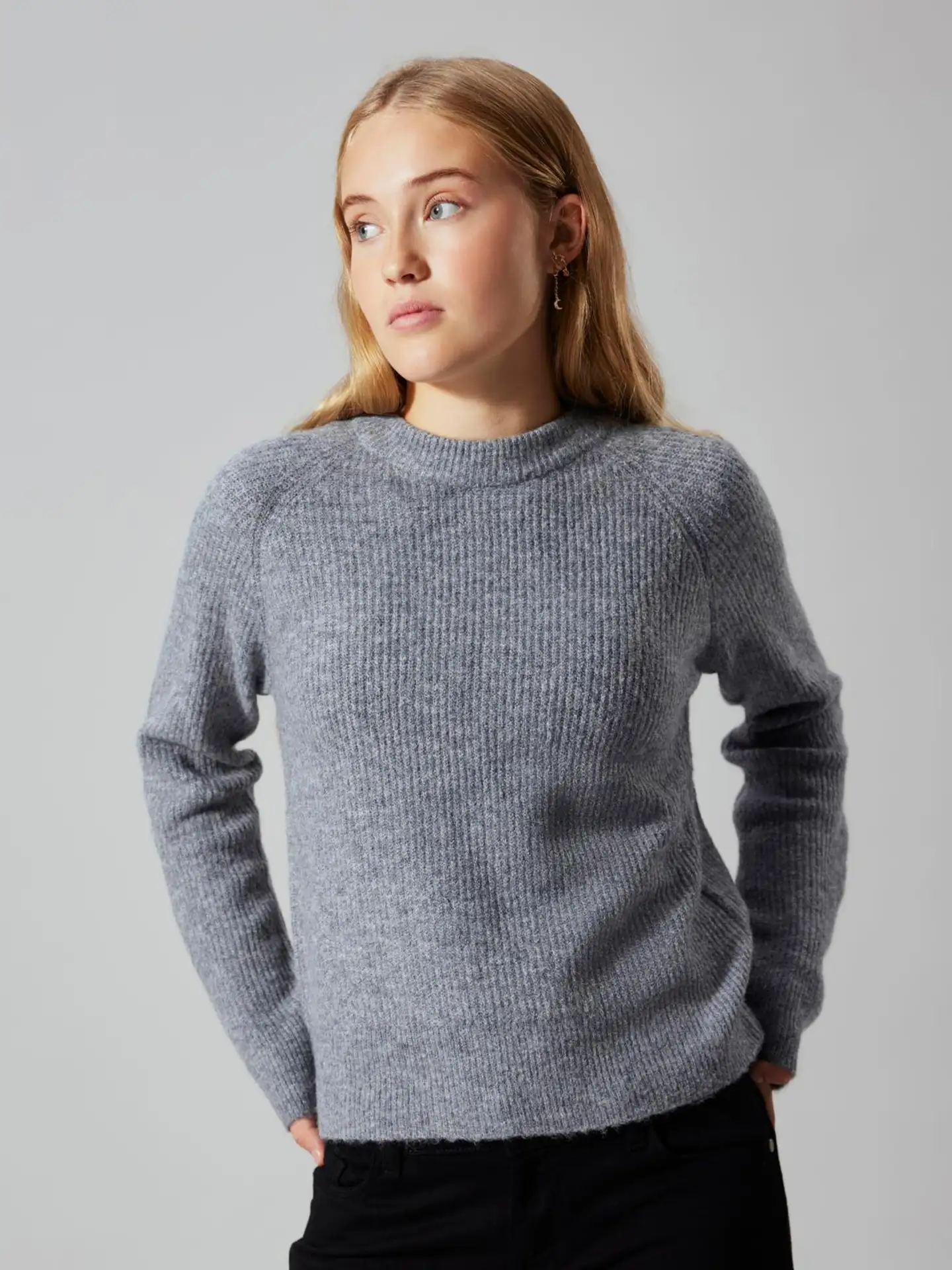 LMTD lasten neule - Grey melange - 5