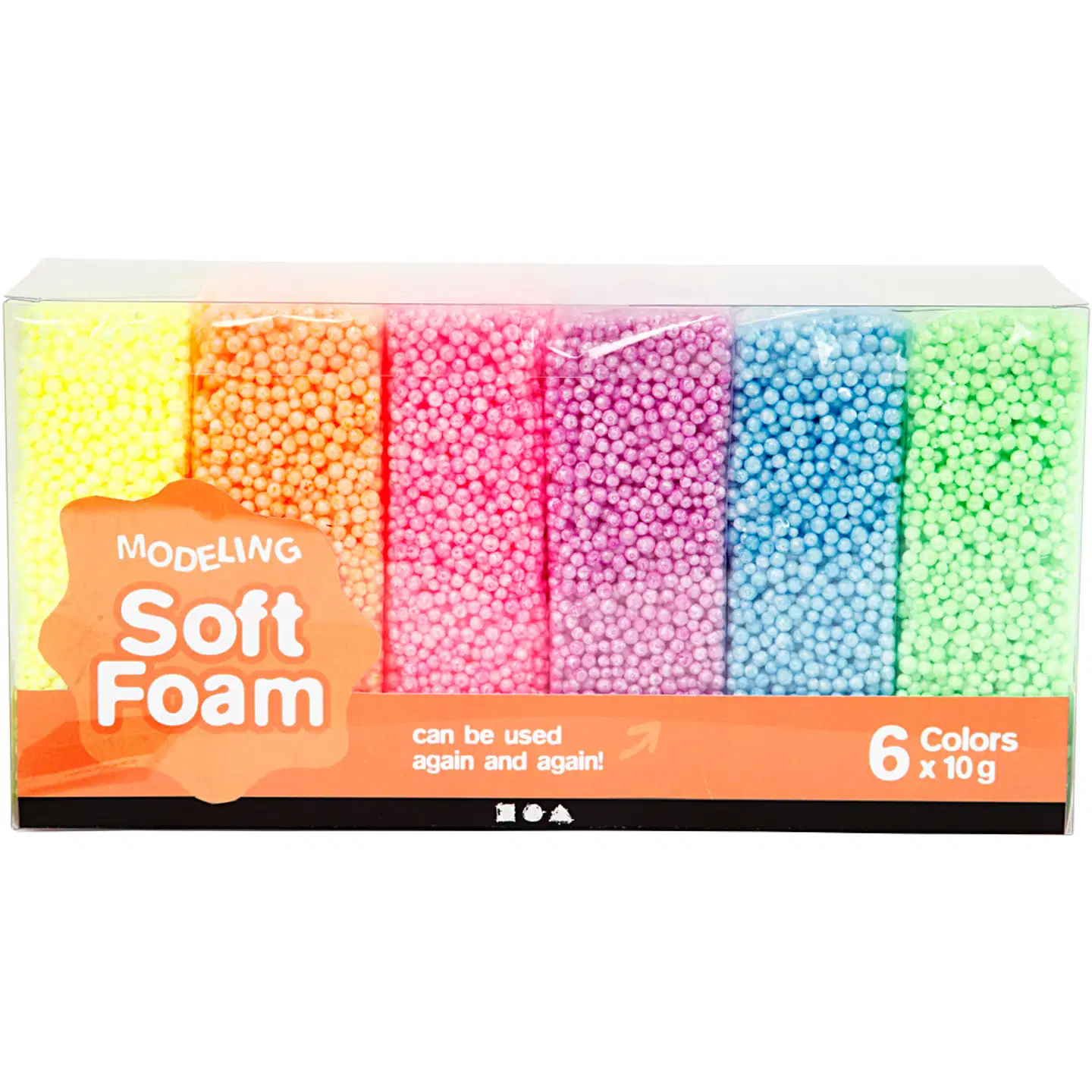 Creativ Company soft foam värilajitelma 6 x 10 g - 1