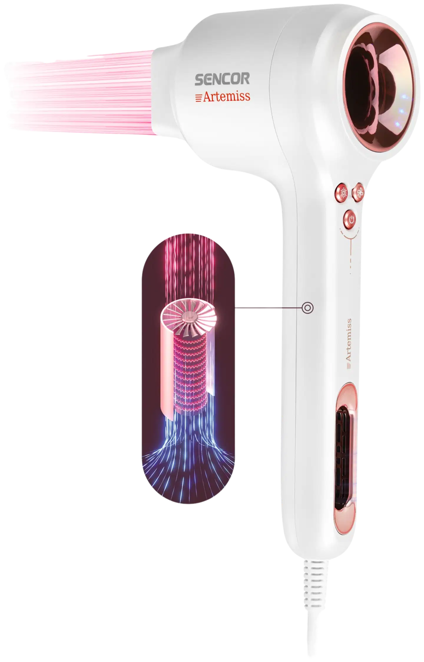 SENCOR Hiustenkuivain Artemiss SHD 9100RS - 2