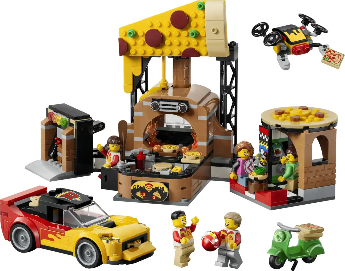 LEGO® My City 60496 Pizzaravintola ja toimituskulkuneuvot - 2