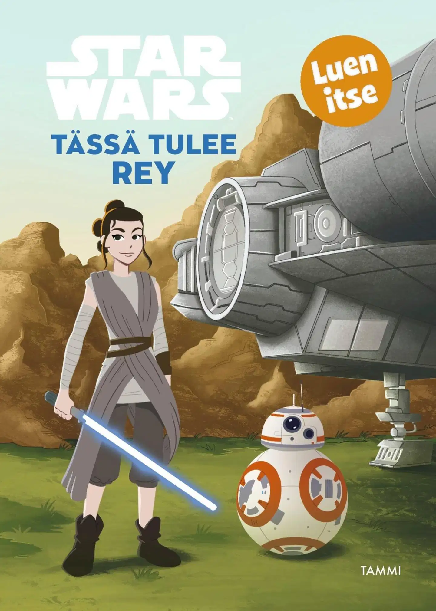 Star Wars. Tässä tulee Rey. Luen itse