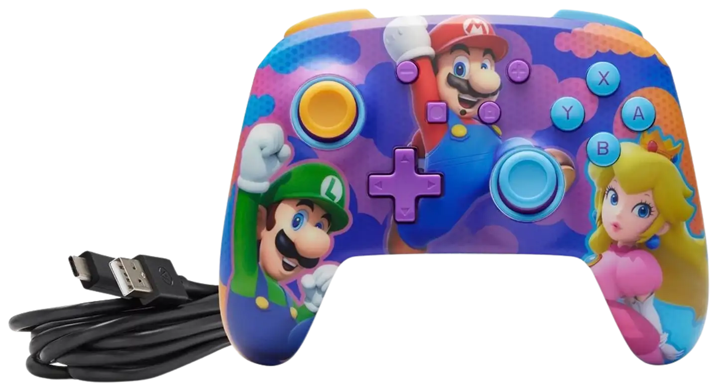 PowerA Enhanced Wireless Controller peliohjain, Color Splash Heroes, Nintendo Switch - 7