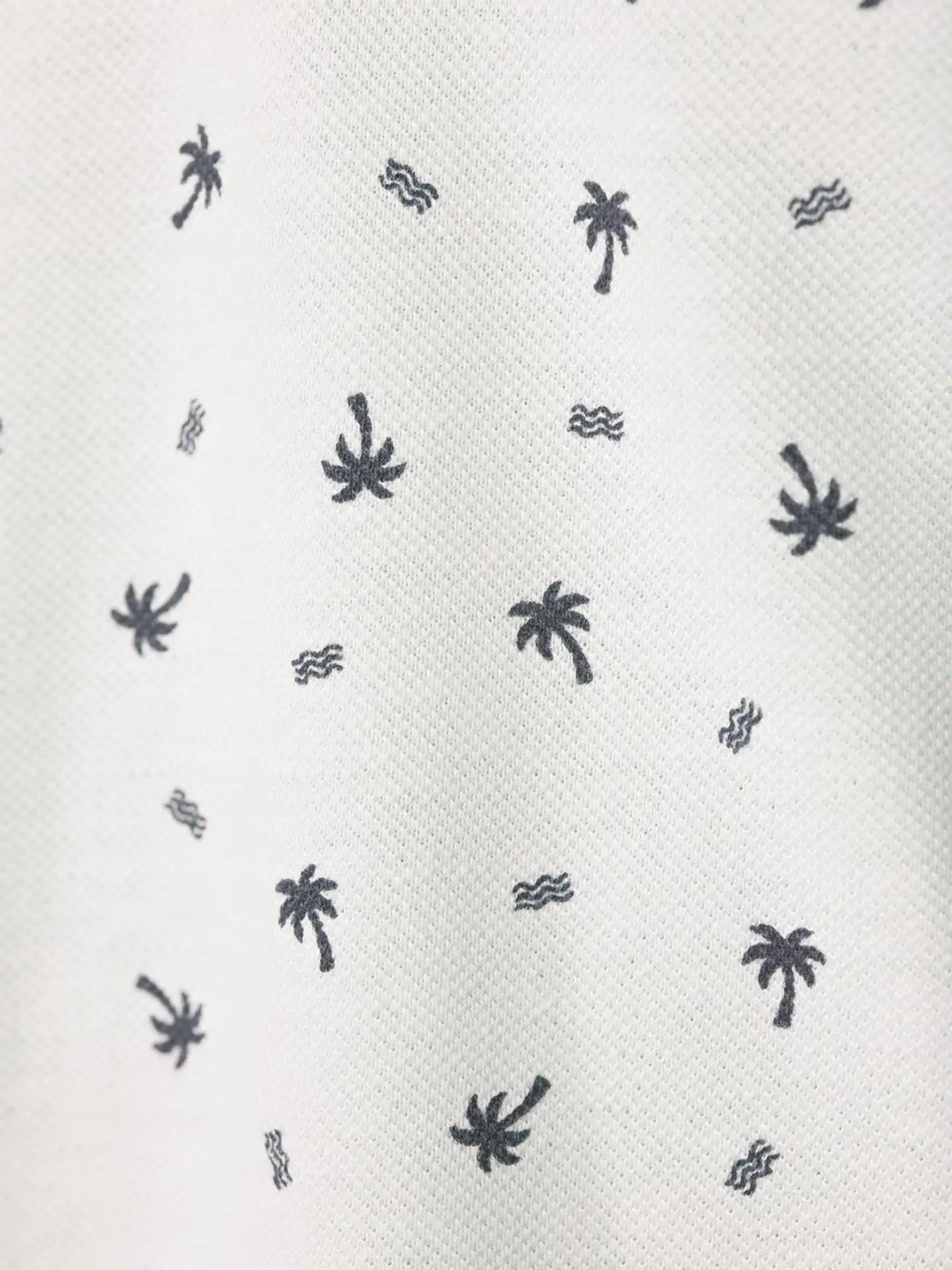 House miesten kuviollinen pikeepaita Palmu 195H152614 - WHITE - 5