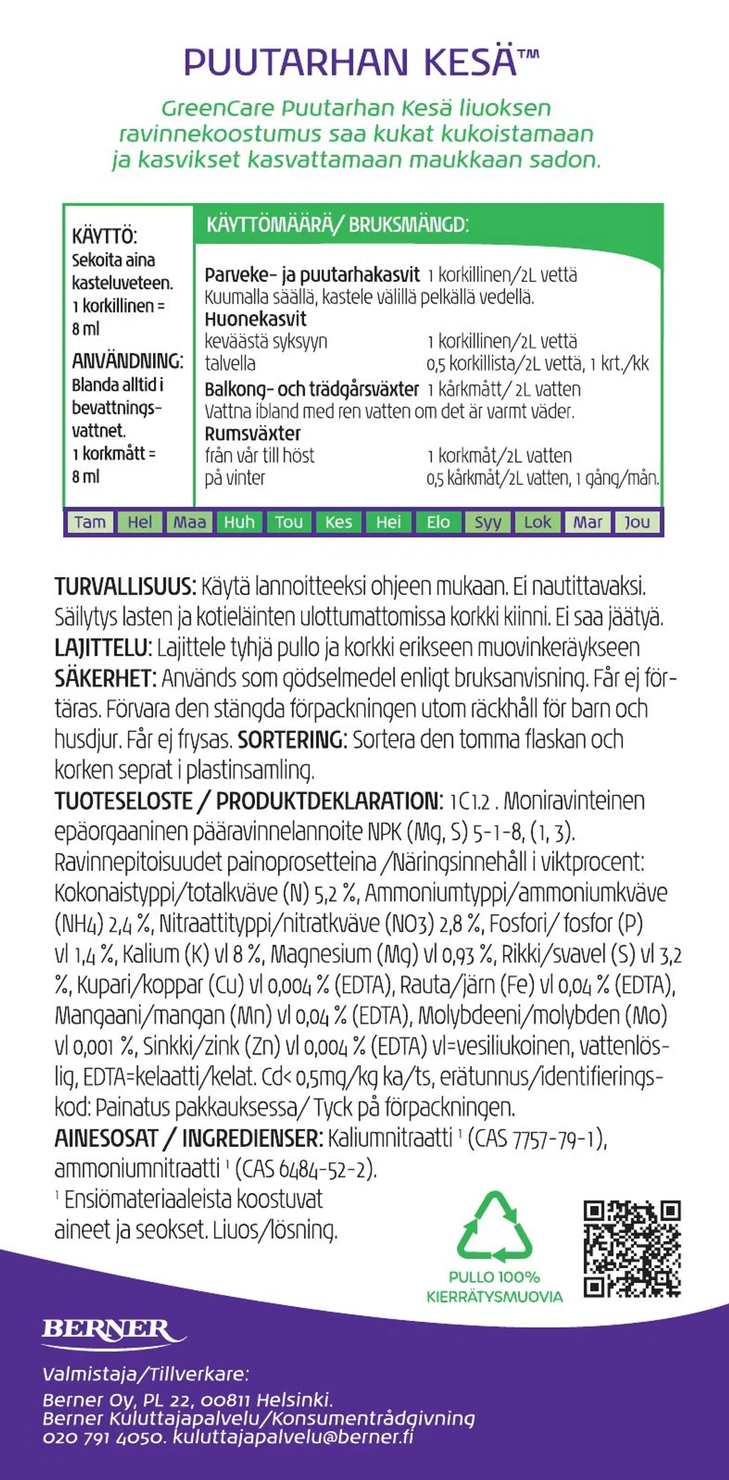 GreenCare Puutarhan Kesä neste 350 ml - 2