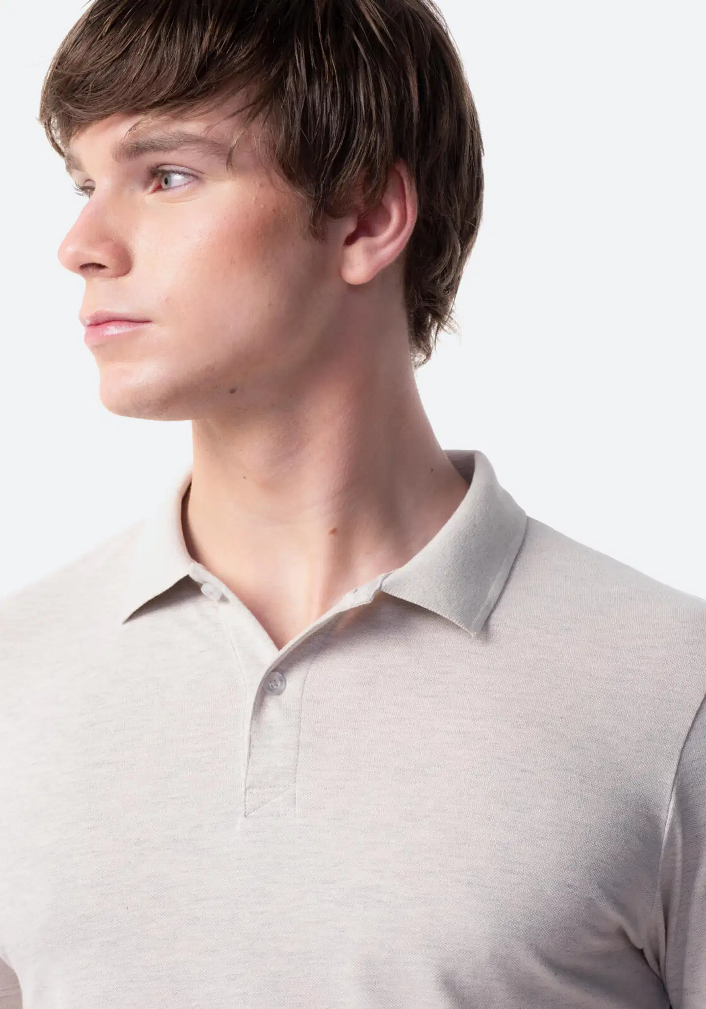TEX miesten pikeepaita Slim I275233 - BEIGE - 5