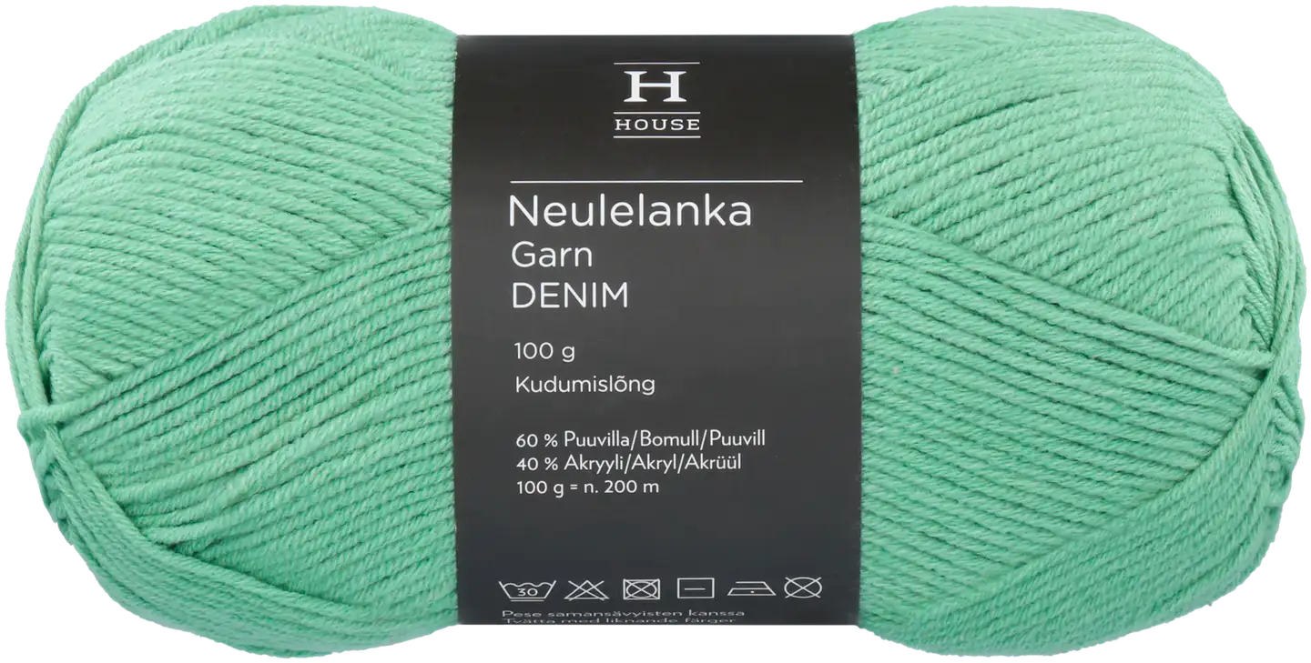 House lanka puuvillasekoite Denim 100 g Almond 11580