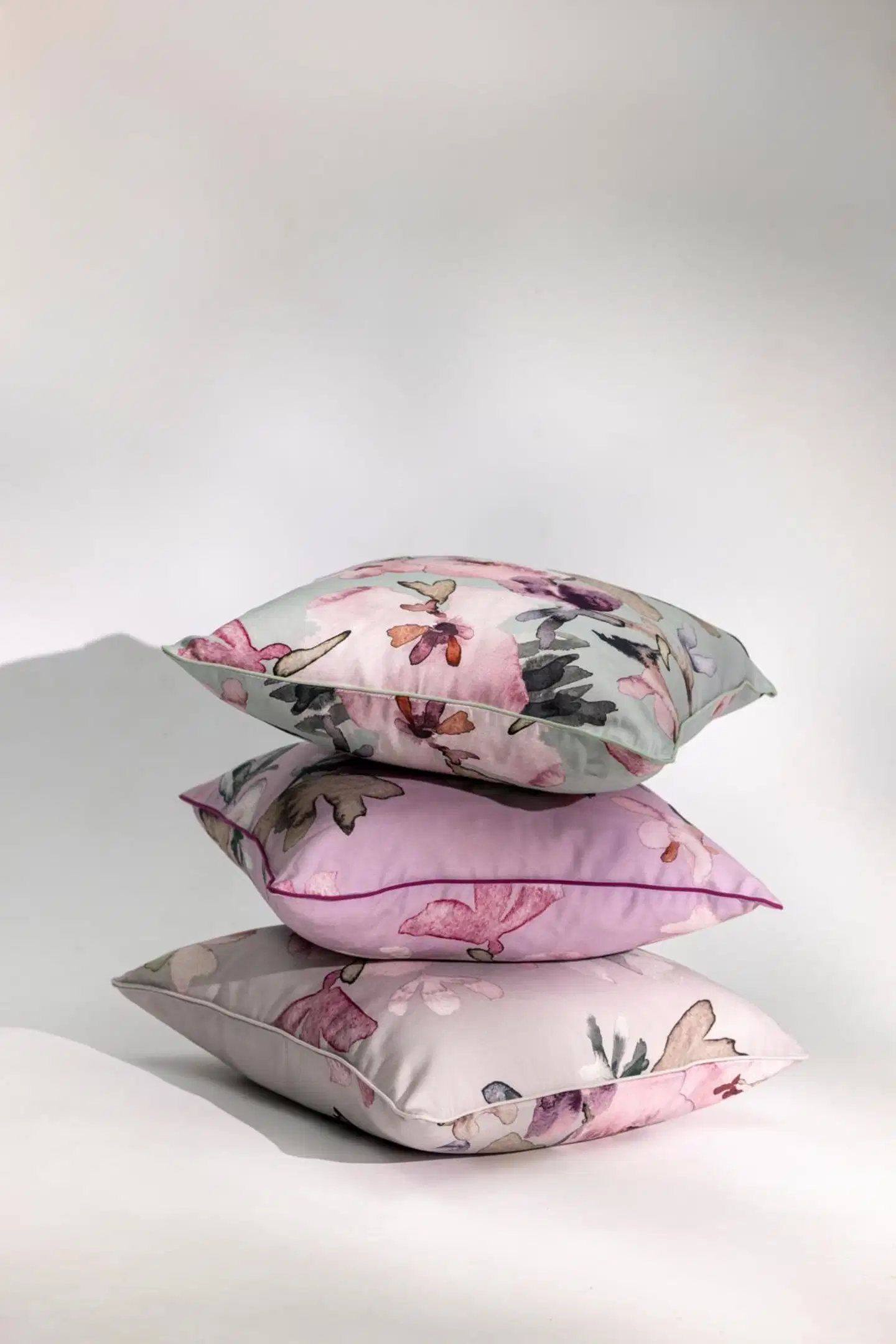 Pentik Hetki tyynynpäällinen 45x45 cm kukka vihreä - 2