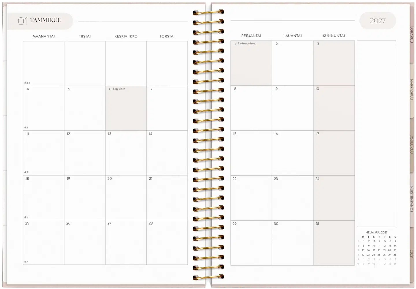 Burde Kalenteri 2027 Life Organizer A5 - 3