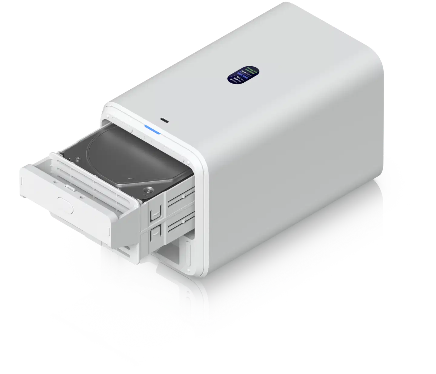 Ubiquiti 2-paikkainen verkkolevyasema 2.5 GbE -liitännällä UNAS-2-W valkoinen - 9