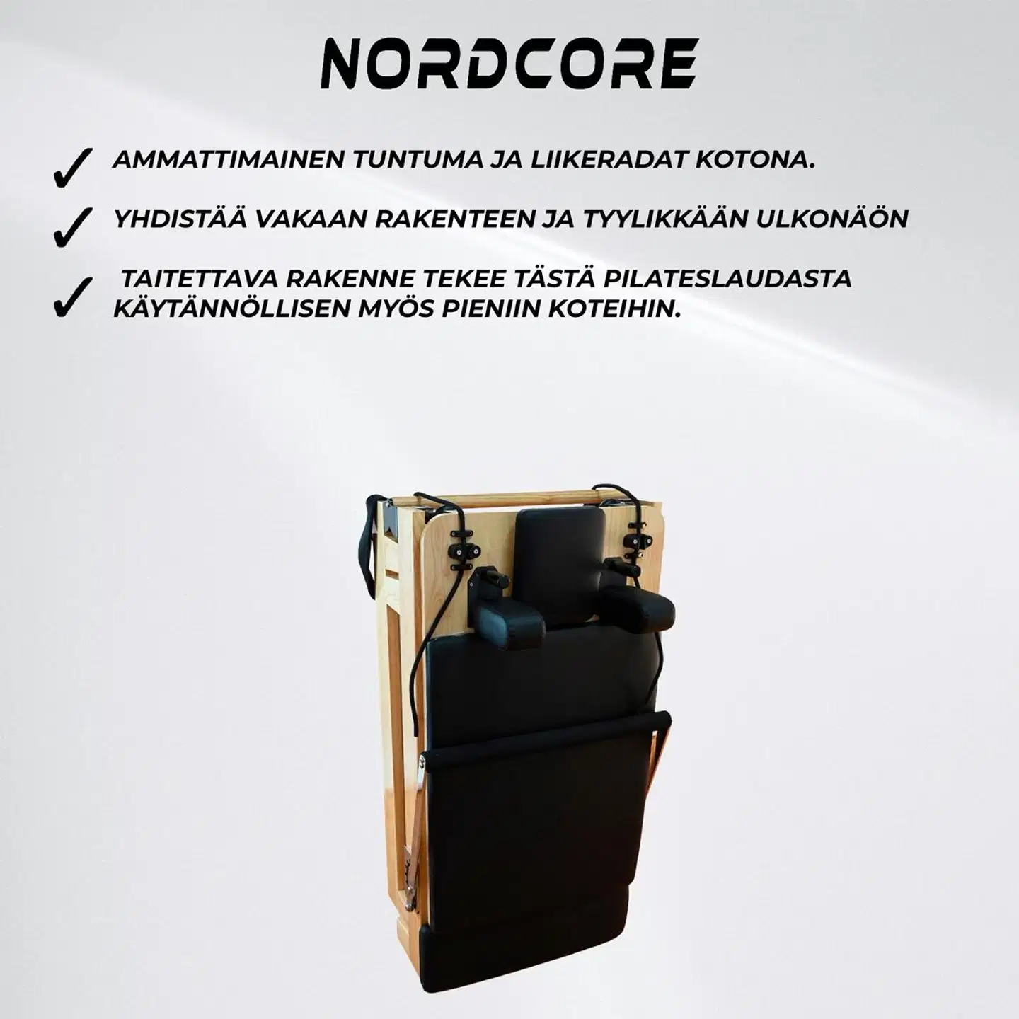 Nordcore pilates reformer pro taitettava - 3