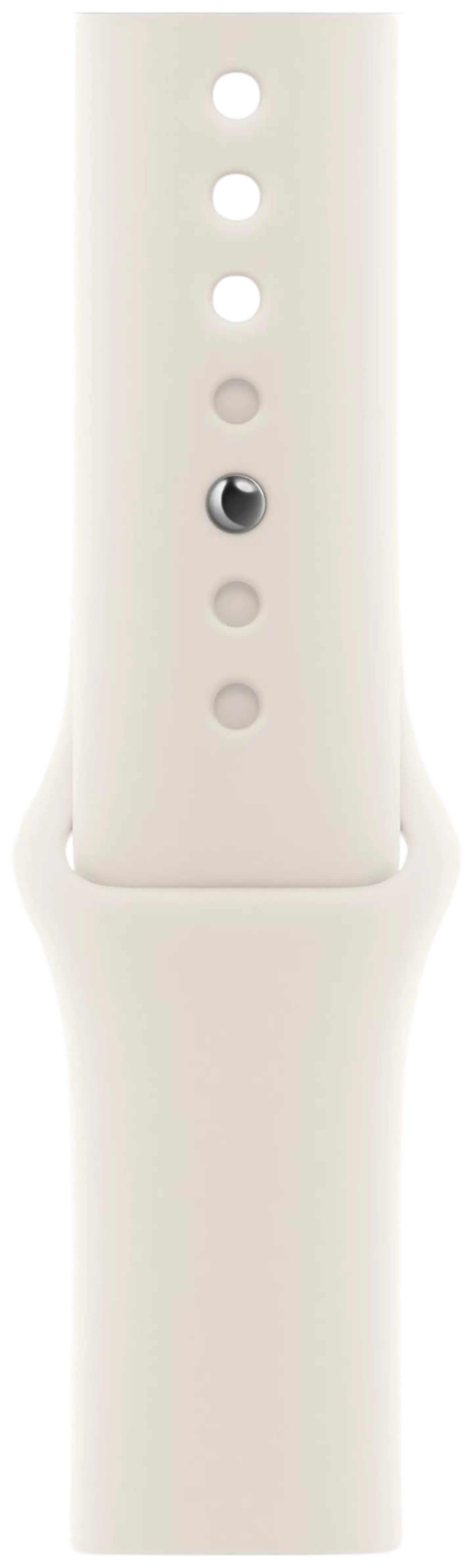 Apple Watch SE GPS 44mm valkoinen alumiinikotelo, valkoinen Sport ranneke - M/L - MXEV3QN/A - 3
