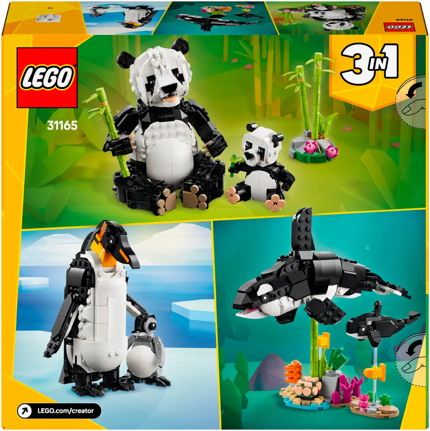 LEGO® Creator 31165 Villieläimet: Pandaperhe - 3