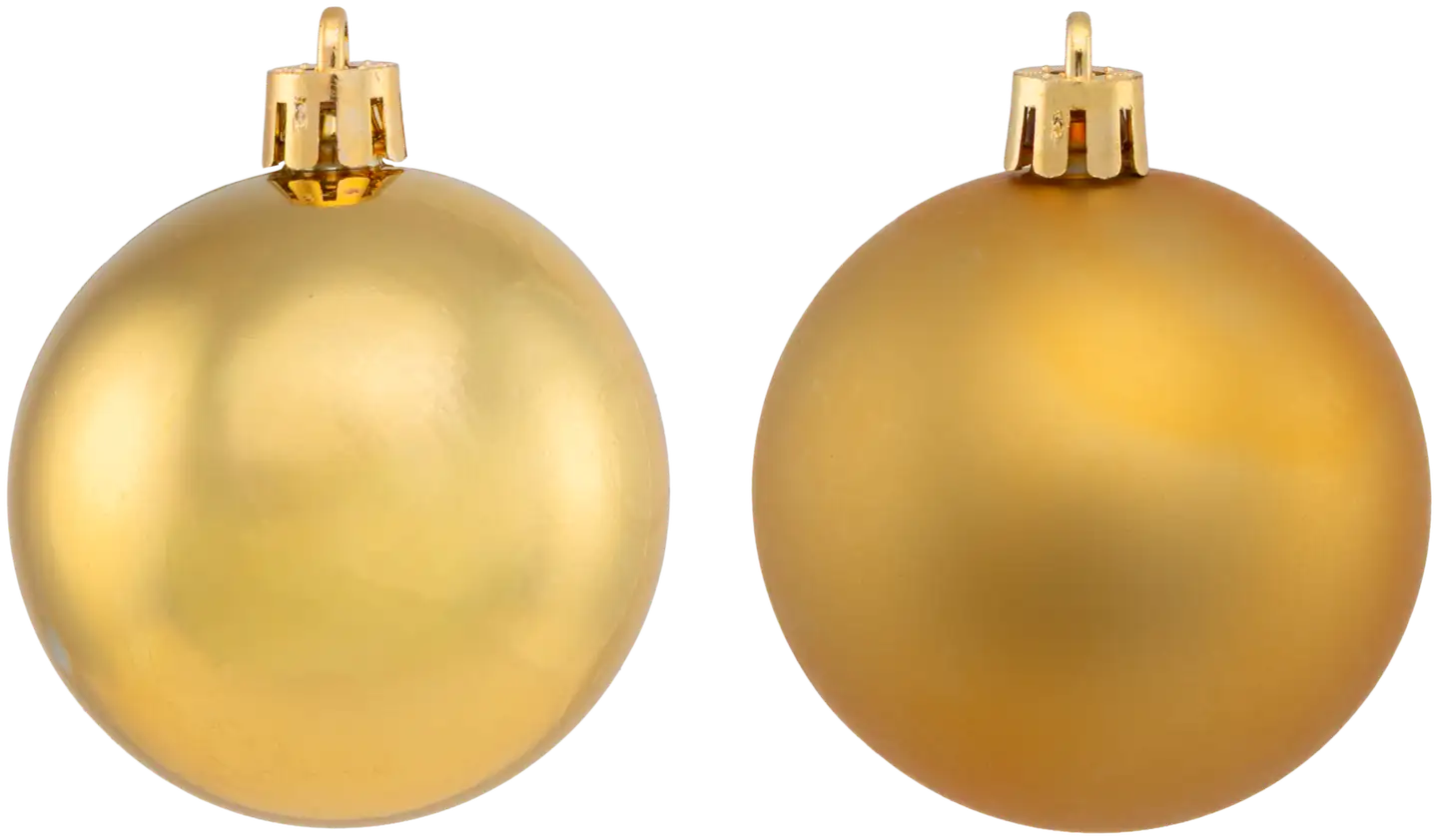 Joulupallo 6 cm 6 kpl kulta - 3