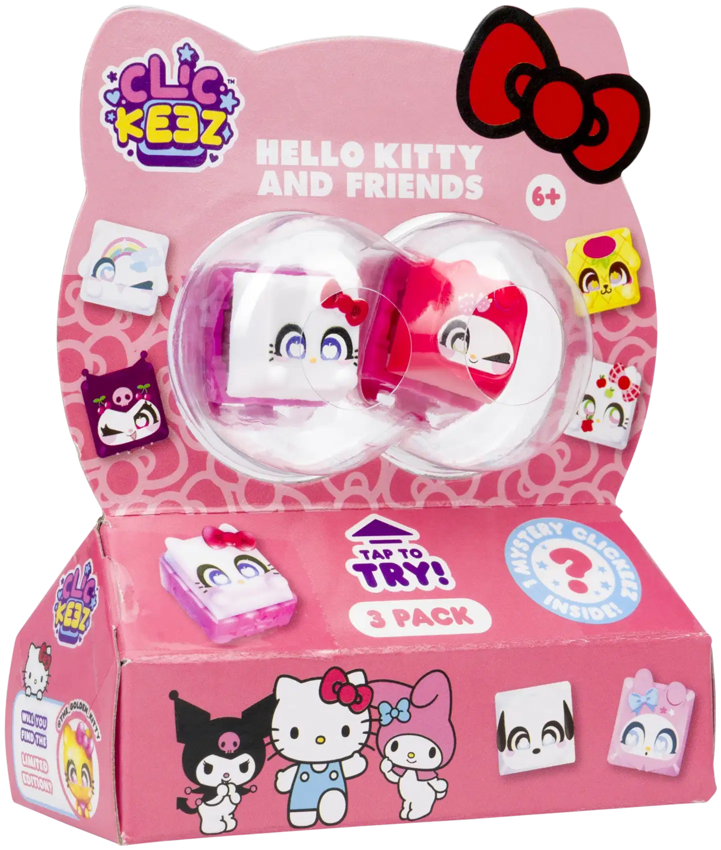 Clickeez Hello Kitty & Friends napsuteltava fidget-avaimenperä 3 hahmoa - 7