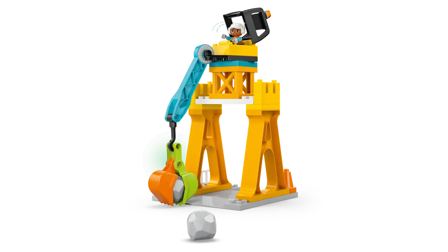 LEGO® DUPLO Town 10476 Rakennustyömaa ja työmaa-ajoneuvot 3in1 - 10