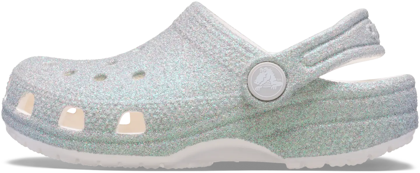 Crocs lasten pistokas Classic Iridescent Glitter - WHITE - 3