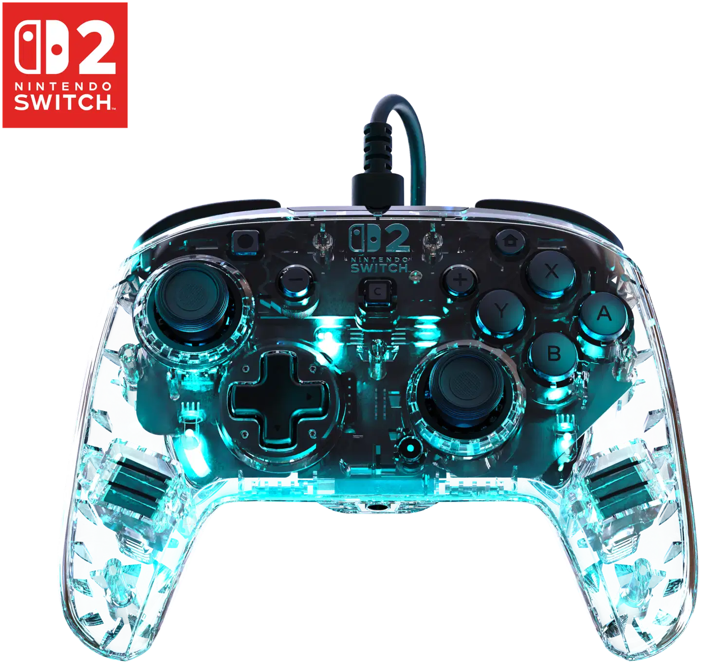 Turtle Beach peliohjain Switch 2 Afterglow Clear - 1