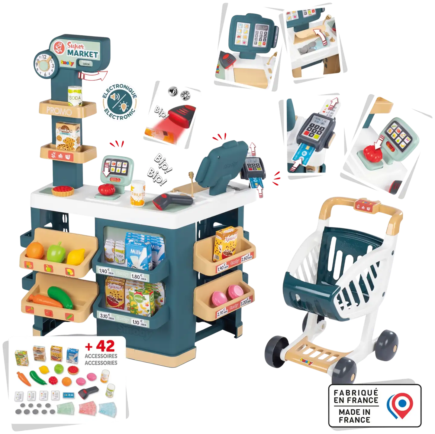 Smoby Supermarket hauskoihin kauppaleikkeihin - 3