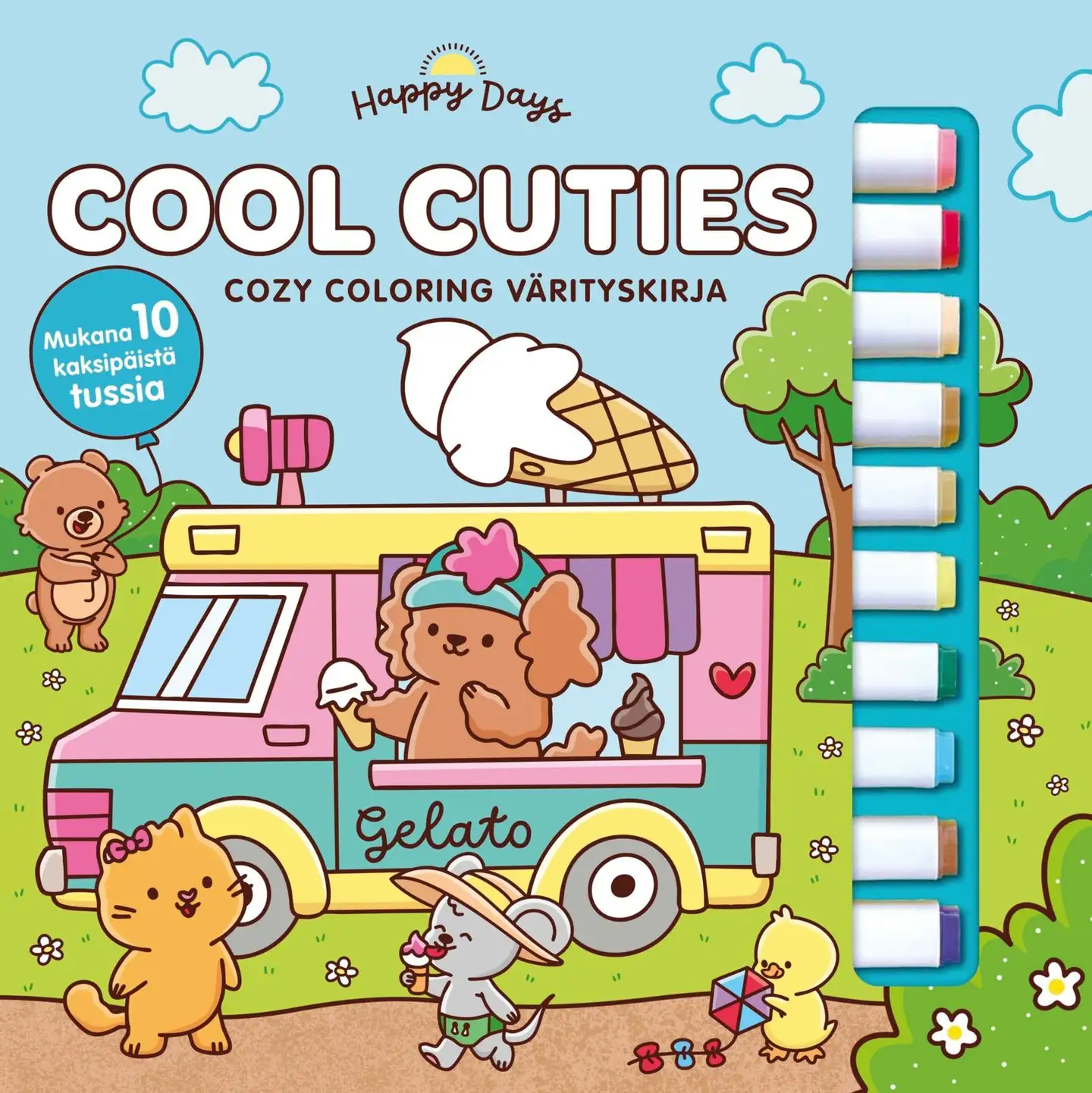 Aiello, Cool Cuties - Cozy coloring  värityskirja