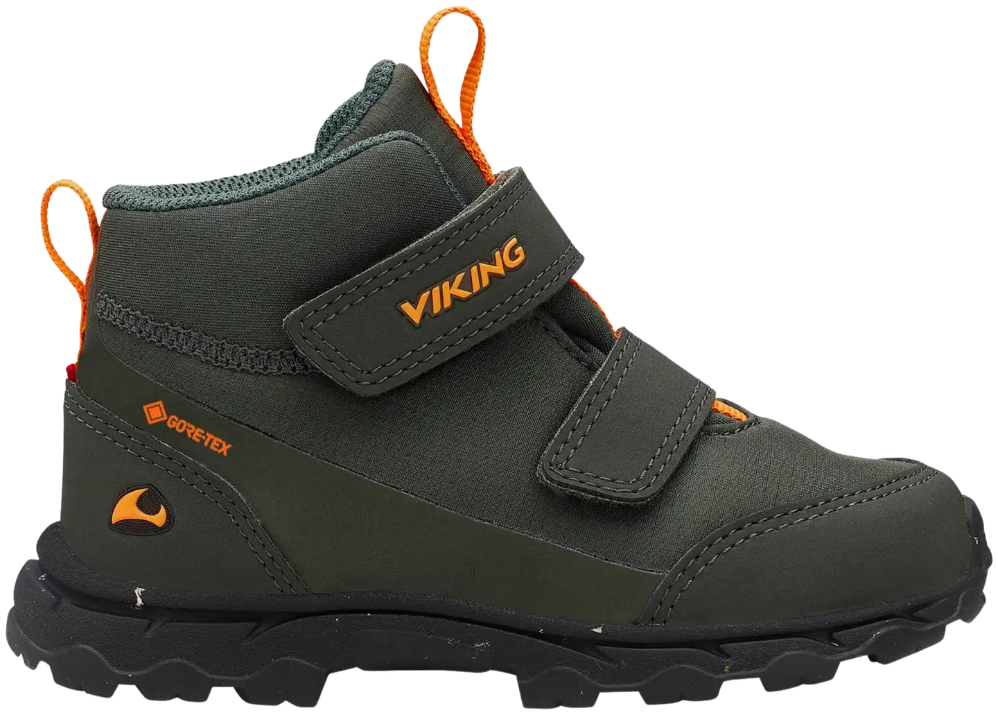 Viking lasten ulkoilujalkine 3-52005 Ask Mid F GTX - Huntinggreen/orang