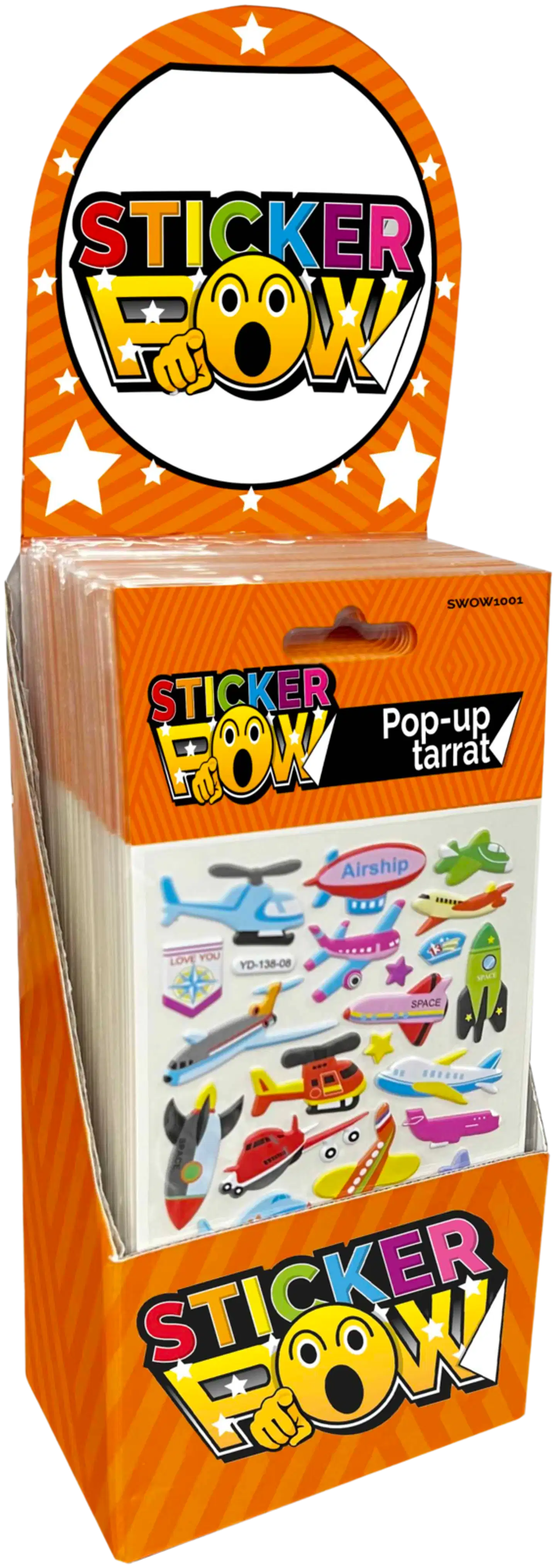Pop-Up kohotarra-arkit, 10 eril.lajit.
