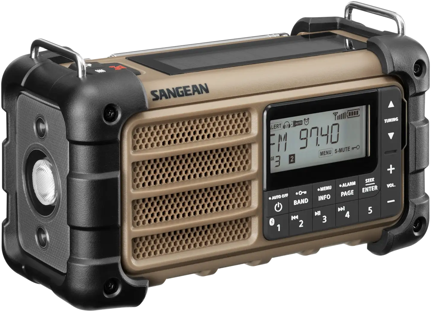 Sangean MMR-99 ladattava AM/FM-radio bluetooth yhteydellä, desert tan - 2