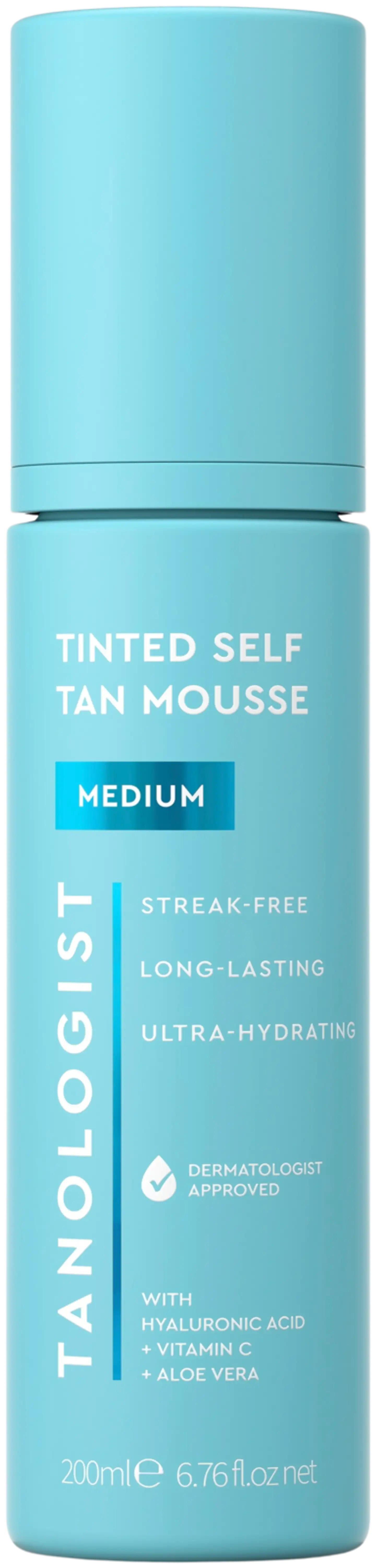 Tanologist Tinted Self Tan Mousse - Medium -itseruskettava vaahto 200ml