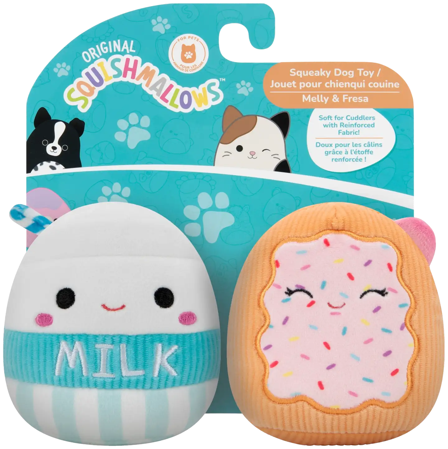 Squishmallows pehmolelu Squeaky tuplapakkaus 9 cm, erilaisia - 7