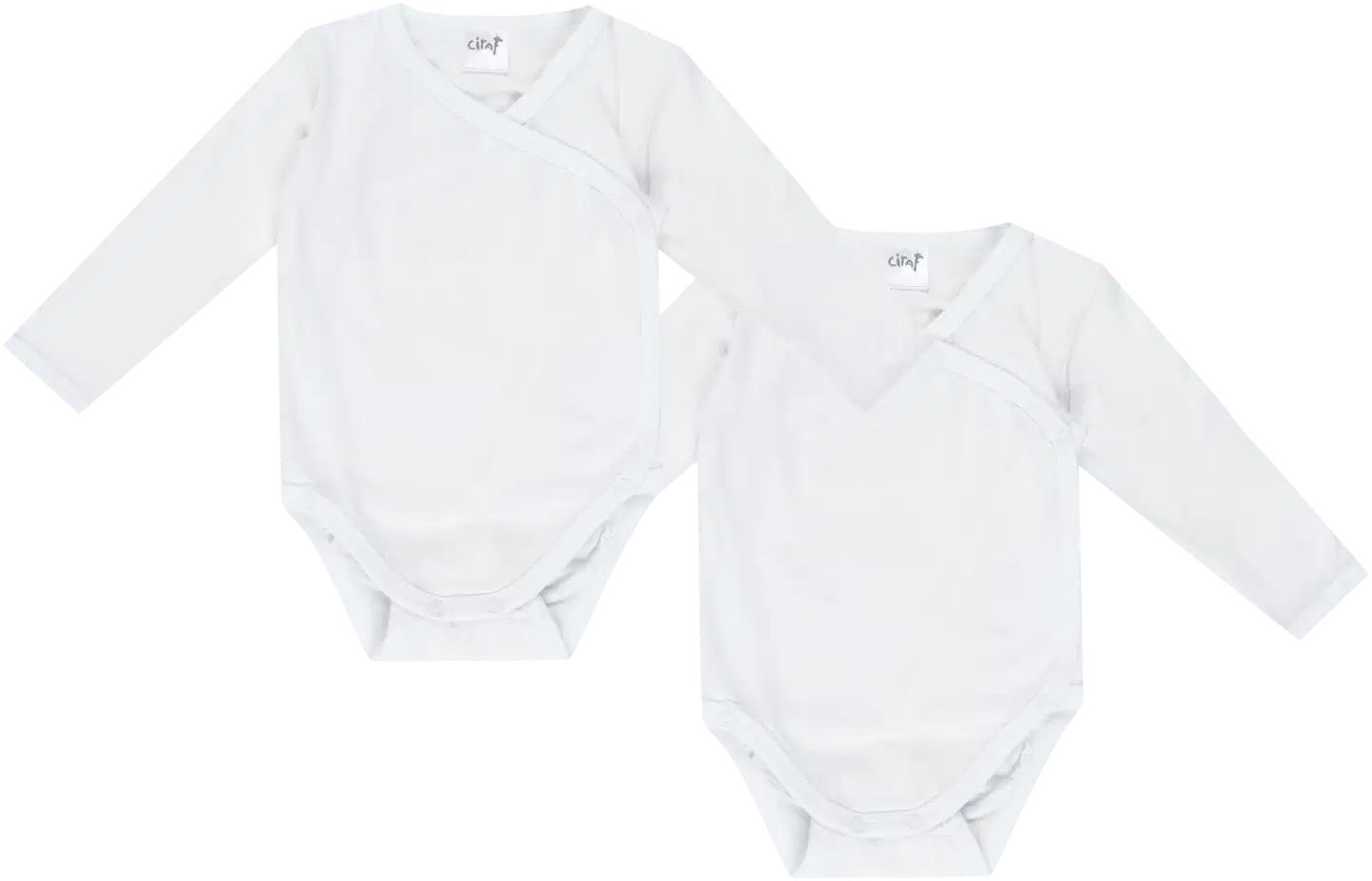 Ciraf vauvojen kietaisubody 250B260191 2-pack - WHITE - 1